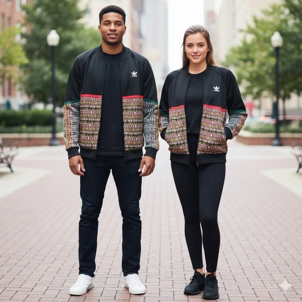 Adidas Pharrell‎ Williams Track Jacket Multicolor Pattern Mens Small